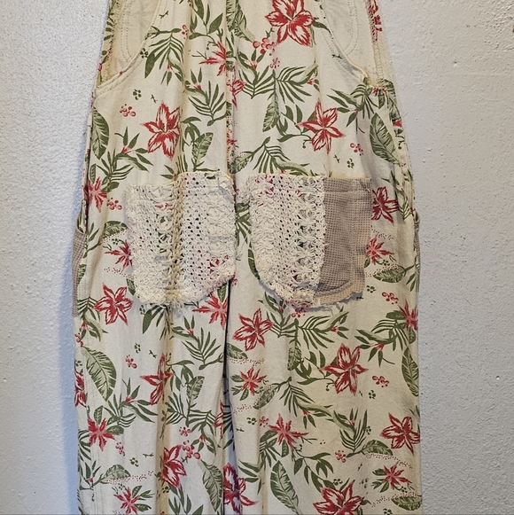 Floral Print Overalls By Pol New - Picture 9 of 10